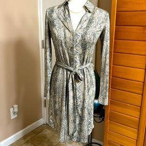 Animal print short dress